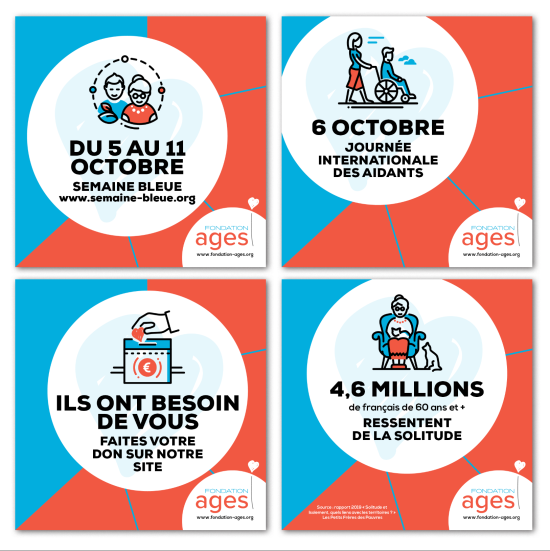 Création de visuel RS pour la Fondation Ages