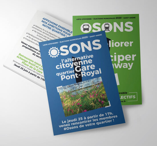 Flyers campagne municipale 2020